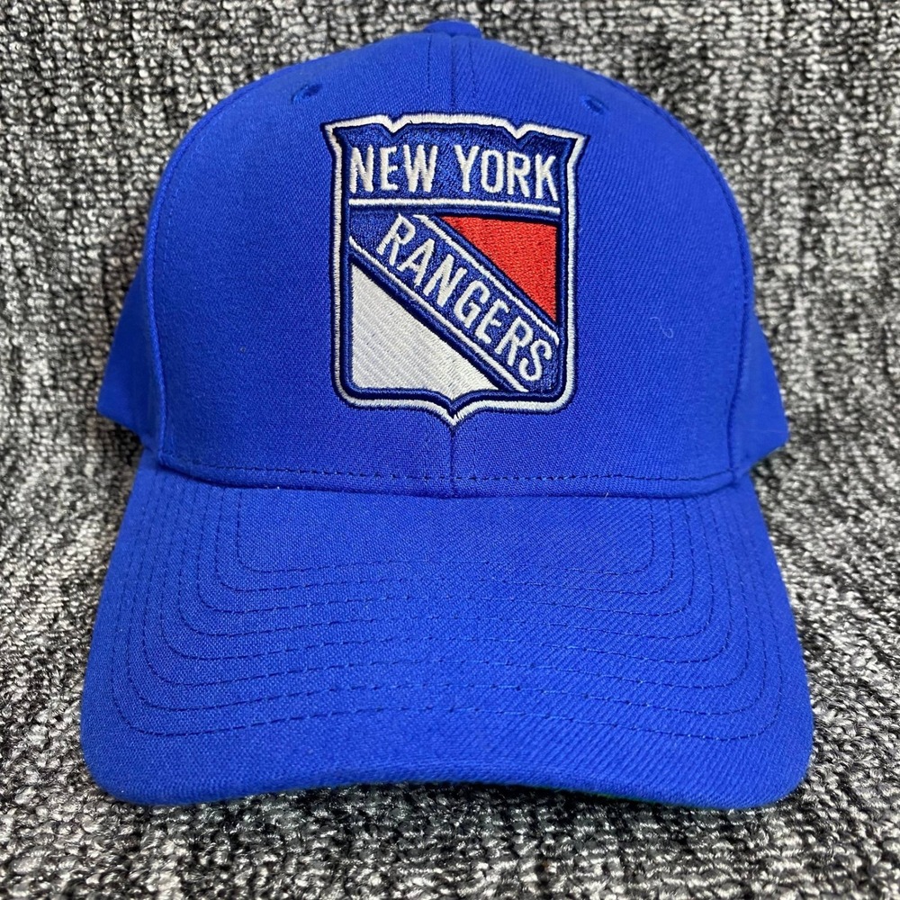 Mitchell & Ness New York Rangers Snapback Hat Royal Blue NHL Vintage Hockey Cap